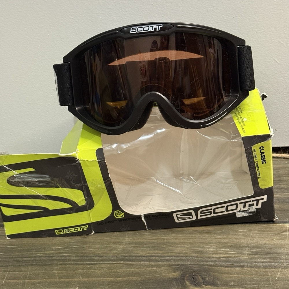 Scott Sequence‎ No Fog Black Amplifier Progressive Wintersport Googgle